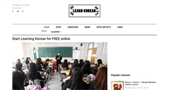 Desktop Screenshot of learn-korean.net