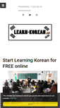 Mobile Screenshot of learn-korean.net