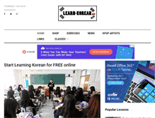 Tablet Screenshot of learn-korean.net